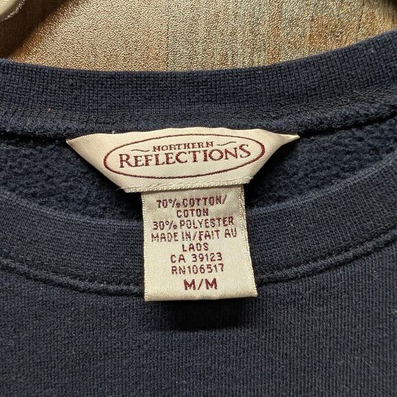 Y2K Cardinal Winter Bridge Northern Reflections Crewneck Sweatshirt - Picture 5 of 5